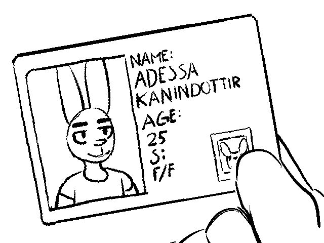 ID card, it says Adessa on it